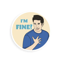 Party Mountain 'I'm Fine' Ross Sticker