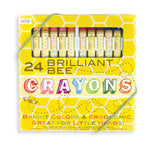 Ooly Brilliant Bee Crayons, 24-pack