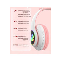 Cat Ear LED Bluetooth Wireless Gaming Headset