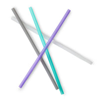 GoSili Reusable Silicone Straws, Extra Long/Wide