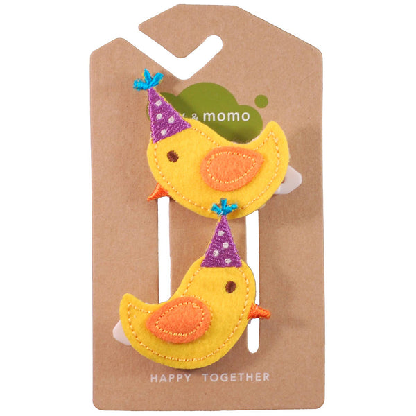 Lily & Momo Party Hat Chicks Hair Clips