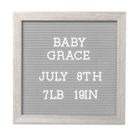 Pearhead Rustic Wooden Letterboard Set