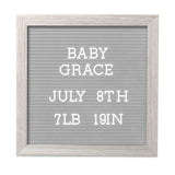 Pearhead Rustic Wooden Letterboard Set
