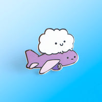 Robot Dance Battle Little Puff Enamel Pin