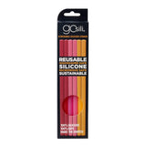 GoSili Reusable Silicone Straws, Standard 6 pack