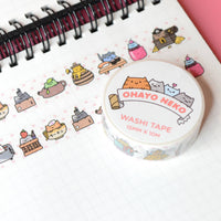 Robot Dance Battle Washi Tape - Ohayo Neko