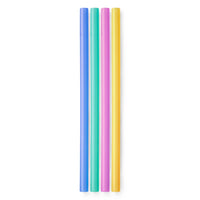 GoSili Reusable Silicone Straws, Standard 4 pack