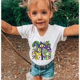 *FINAL SALE* Mardi Gras Collage Kid's Tee