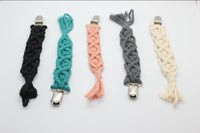 *FINAL SALE* Baby Boos Macrame Paci Clip