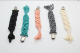 *FINAL SALE* Baby Boos Macrame Paci Clip