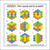 BeginAgain Hexagon Matching Puzzle