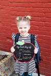 Pearhead First and Last Day of School Reversible Apple Chalkboard