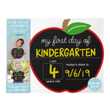 Pearhead First and Last Day of School Reversible Apple Chalkboard