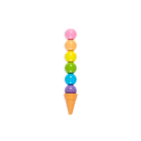 Ooly Rainbow Scoops Stacking Erasable Crayons