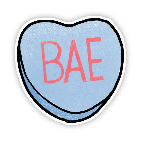 Big Moods 'Bae' Heart Vinyl Sticker