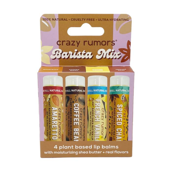 Crazy Rumors Lip Balm 4-Pack - Barista Mix