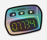 Exclusive Extra Celestial Holographic Beeper Vinyl Sticker