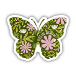 Big Moods 'Begin Again' Butterfly Vinyl Sticker