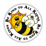 Big Moods 'Be Kind To All Kinds' Vinyl Sticker
