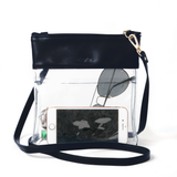 Gameday Clear Crossbody Bag in Vegan Leather