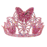 Pink Poppy Soft Glitter Butterfly Crown