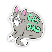 Big Moods 'Cat Dad' Vinyl Sticker
