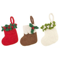 Handmade Felt Mini Christmas Stocking