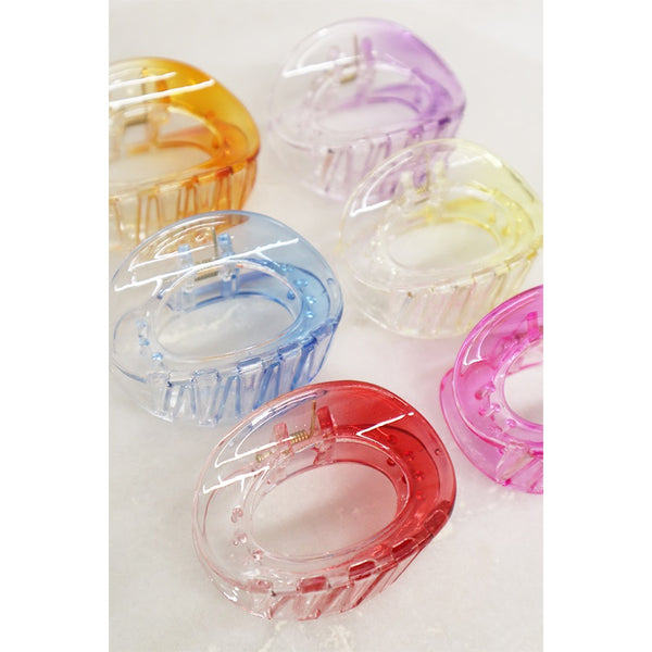 Gradient Circle Cutout Hair Claw Clip
