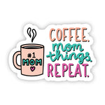 Big Moods 'Coffee. Mom Things. Repeat.' Vinyl Sticker