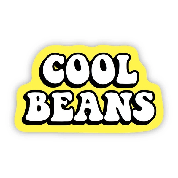 Big Moods 'Cool Beans' Vinyl Sticker