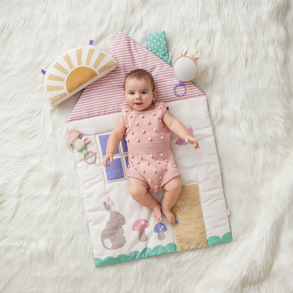 Itzy Ritzy Tummy Time Cottage Play Mat