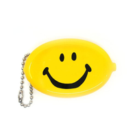 *FINAL SALE* Vintage-Inspired Rubber Coin Pouch - Happy Face