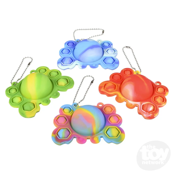 *FINAL SALE* Toy Network Reversible Crab Bubble Popper Keychains