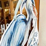 Home Malone It's A Boy Blue Heron Door Hanger
