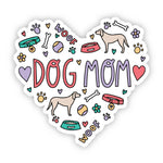 Big Moods 'Dog Mom' Heart Vinyl Sticker