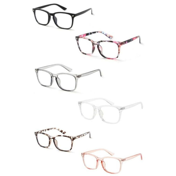 *FINAL SALE* Cramilo Eyewear Adult Classic Rectangle Horn Rimmed Blue Light Blocker Glasses