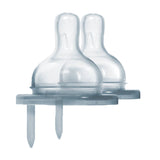 Pura Stainless Kiki Slow Flow Natural Vent Nipples, 2 Pack