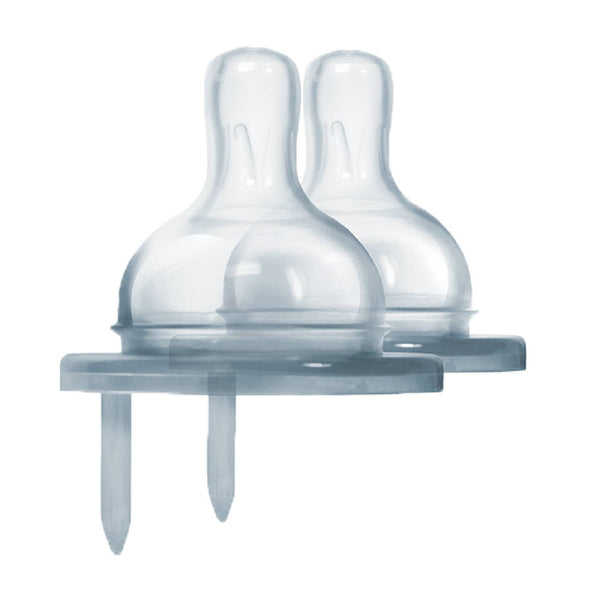 Pura Stainless Kiki Slow Flow Natural Vent Nipples, 2 Pack