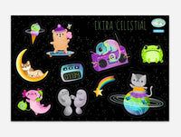 Exclusive Extra Celestial Vinyl Sticker Sheet