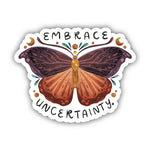 Big Moods 'Embrace Uncertainty' Butterfly Vinyl Sticker