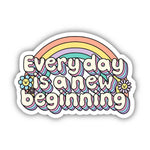 Big Moods 'Every Day Is A New Beginning' Vinyl Sticker
