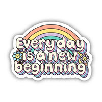 Big Moods 'Every Day Is A New Beginning' Vinyl Sticker