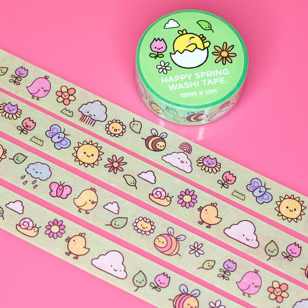 Robot Dance Battle Washi Tape - Happy Spring