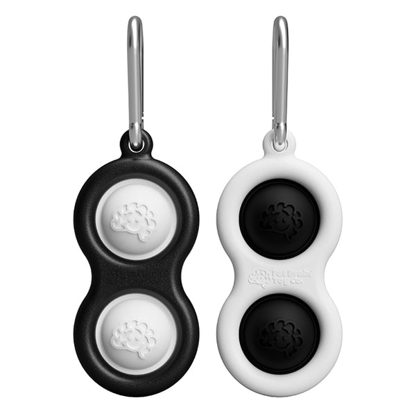 Fat Brain Simpl Dimpl Keychain, Black & White