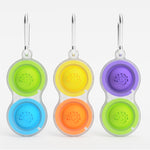 Fat Brain Simpl Dimpl Keychain, Clear