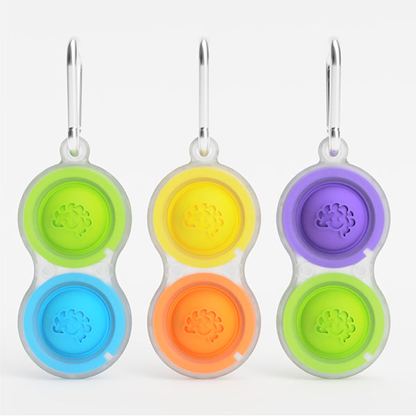 Fat Brain Simpl Dimpl Keychain, Clear