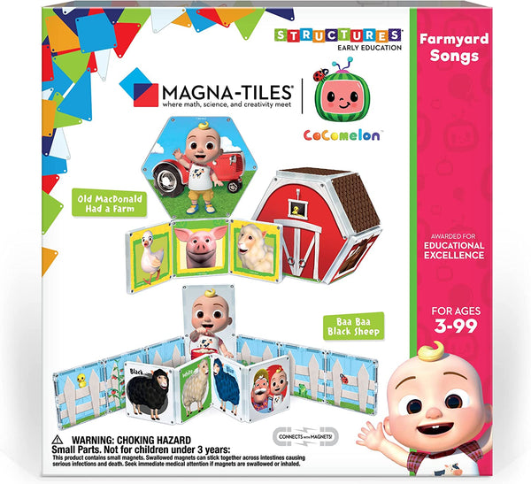 Magna-Tiles CreateOn CoComelon Farmyard Songs 19-Piece Set