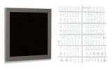 Pearhead Rustic Wooden Letterboard Set