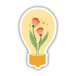 Big Moods Floral Light Bulb Vinyl Sticker