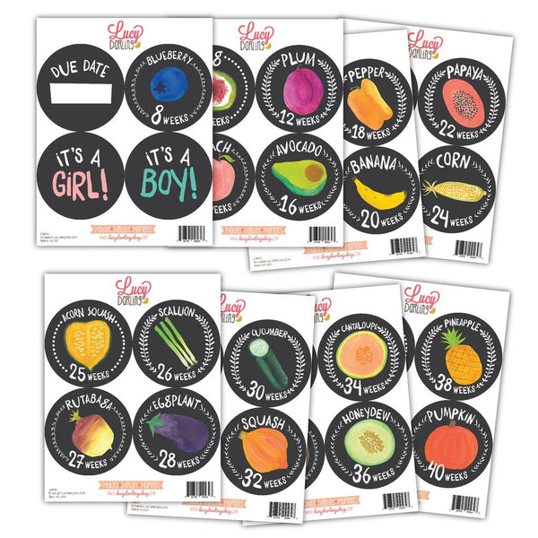 Lucy Darling Growing Garden Belly Stickers